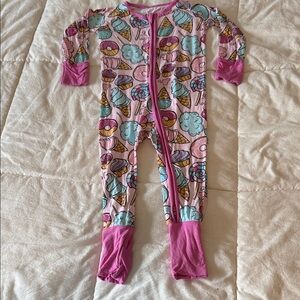 Little Sleepies Pink Sweet Treats Kids One Piece